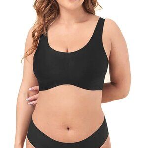Shapellx U-Shape Wireless Support Bra Seamless Wide Strap – Smoothing & Support